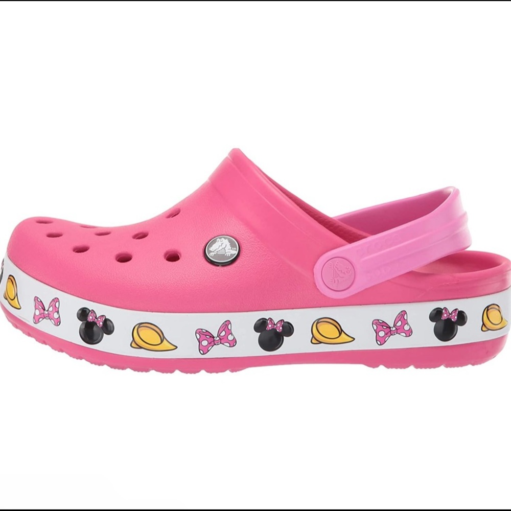 Crocs kid’s Disney clog Minnie Mouse pink good condition